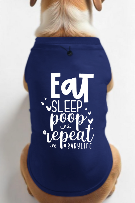 Eat Sleep Repeat  Dog T-shirt