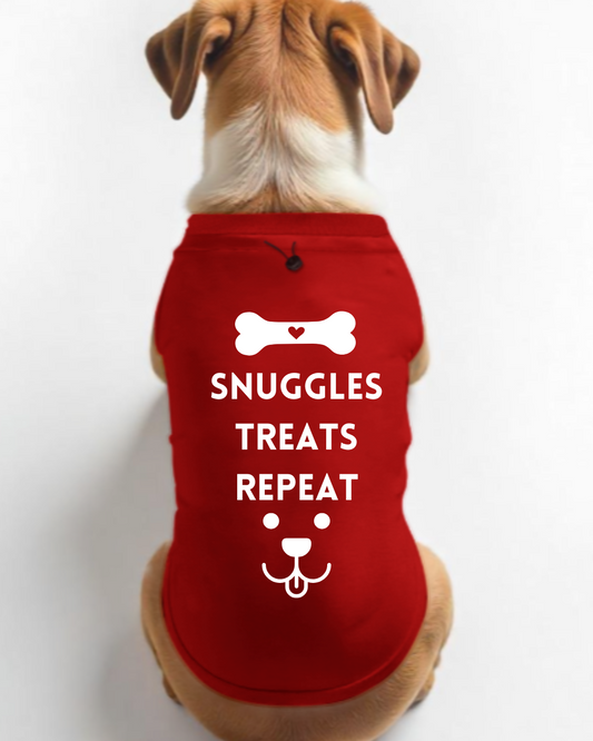 Red Dog T-shirt with Cute Quote