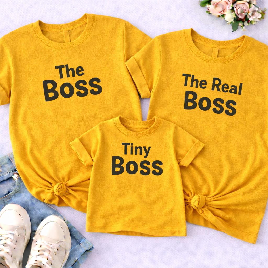 Boss Family Matching T-Shirt Combo