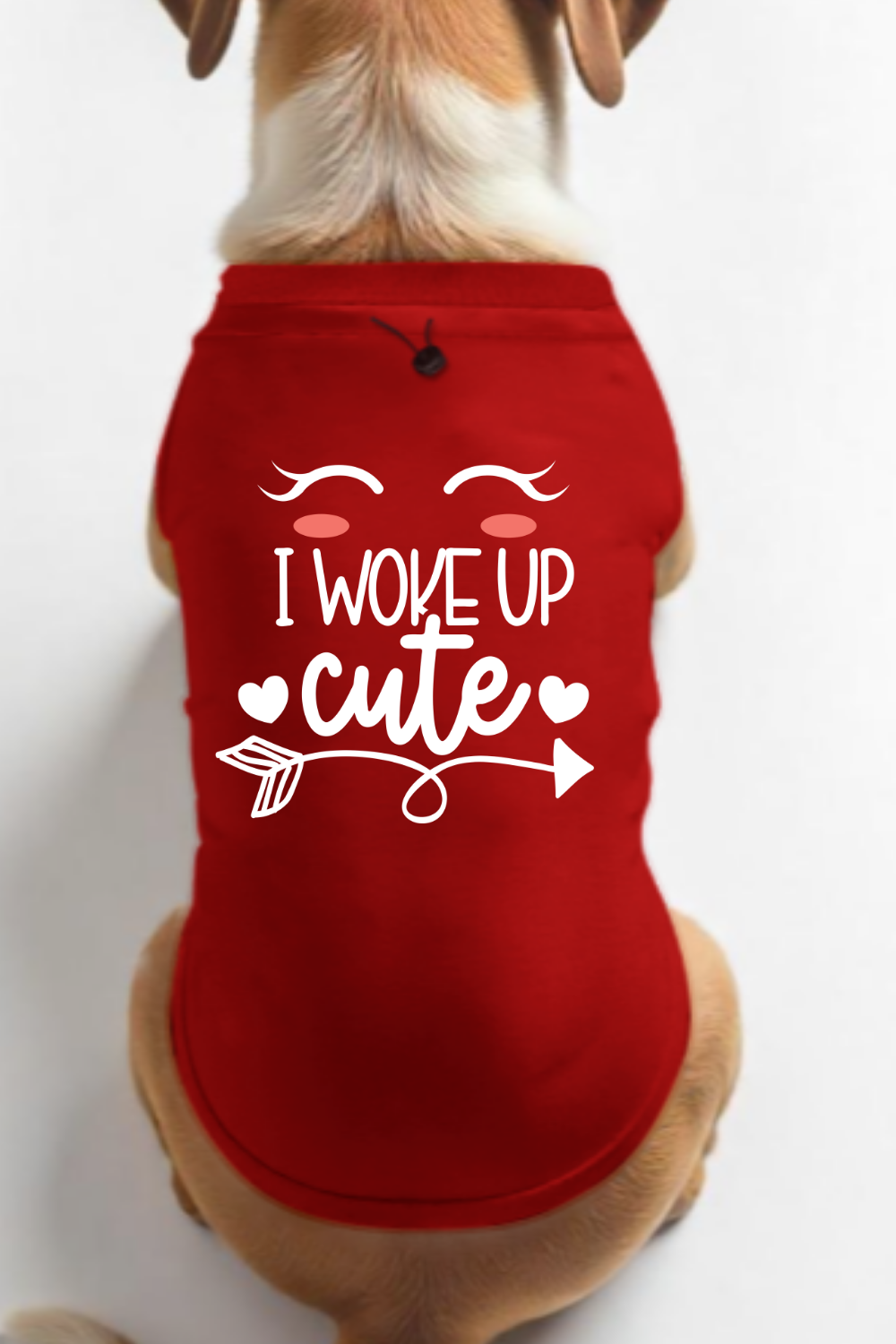 I woke up cute Dog T-shirt