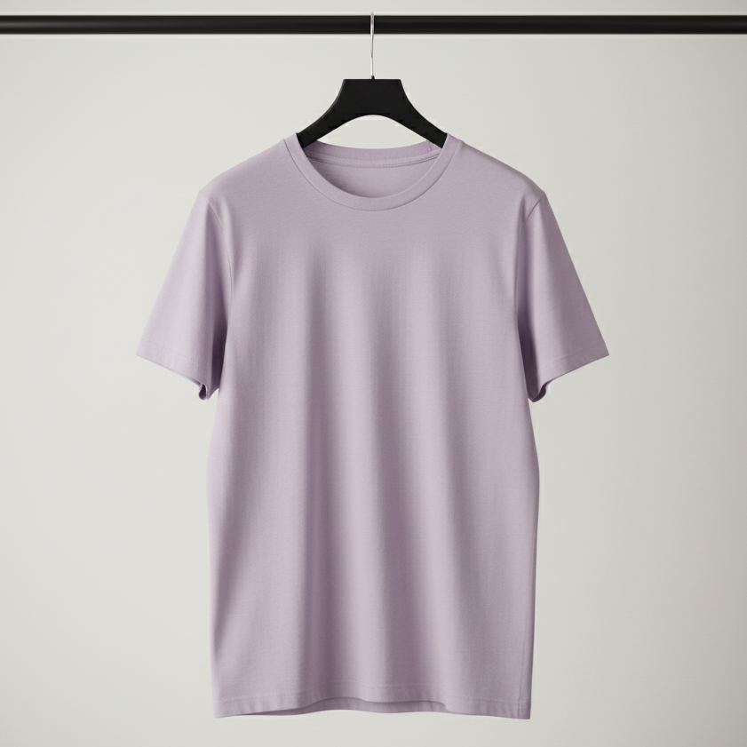 Lavender Blue plain T-shirt