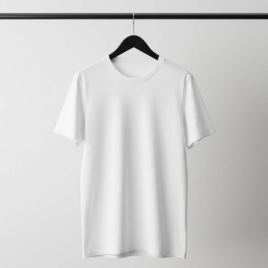 White plain T-shirt