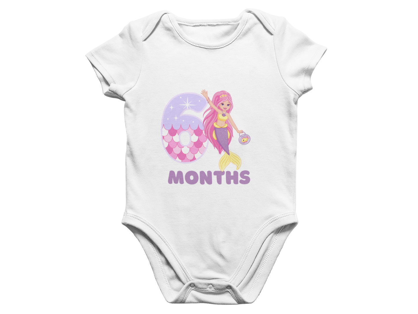 Monthly Birthday Mermaid Special Romper