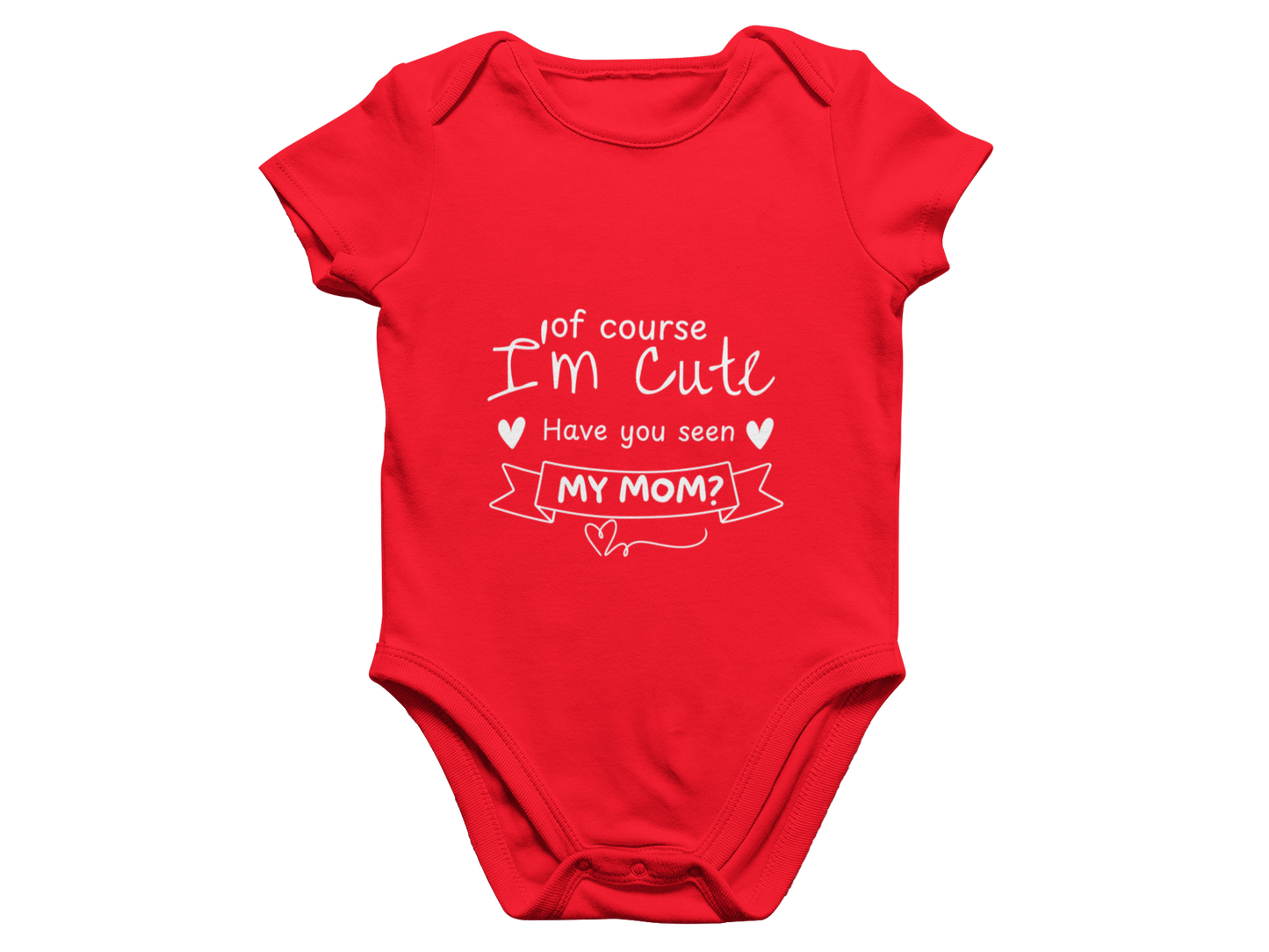 Funny Red Baby Romper with Hilarious Quotes