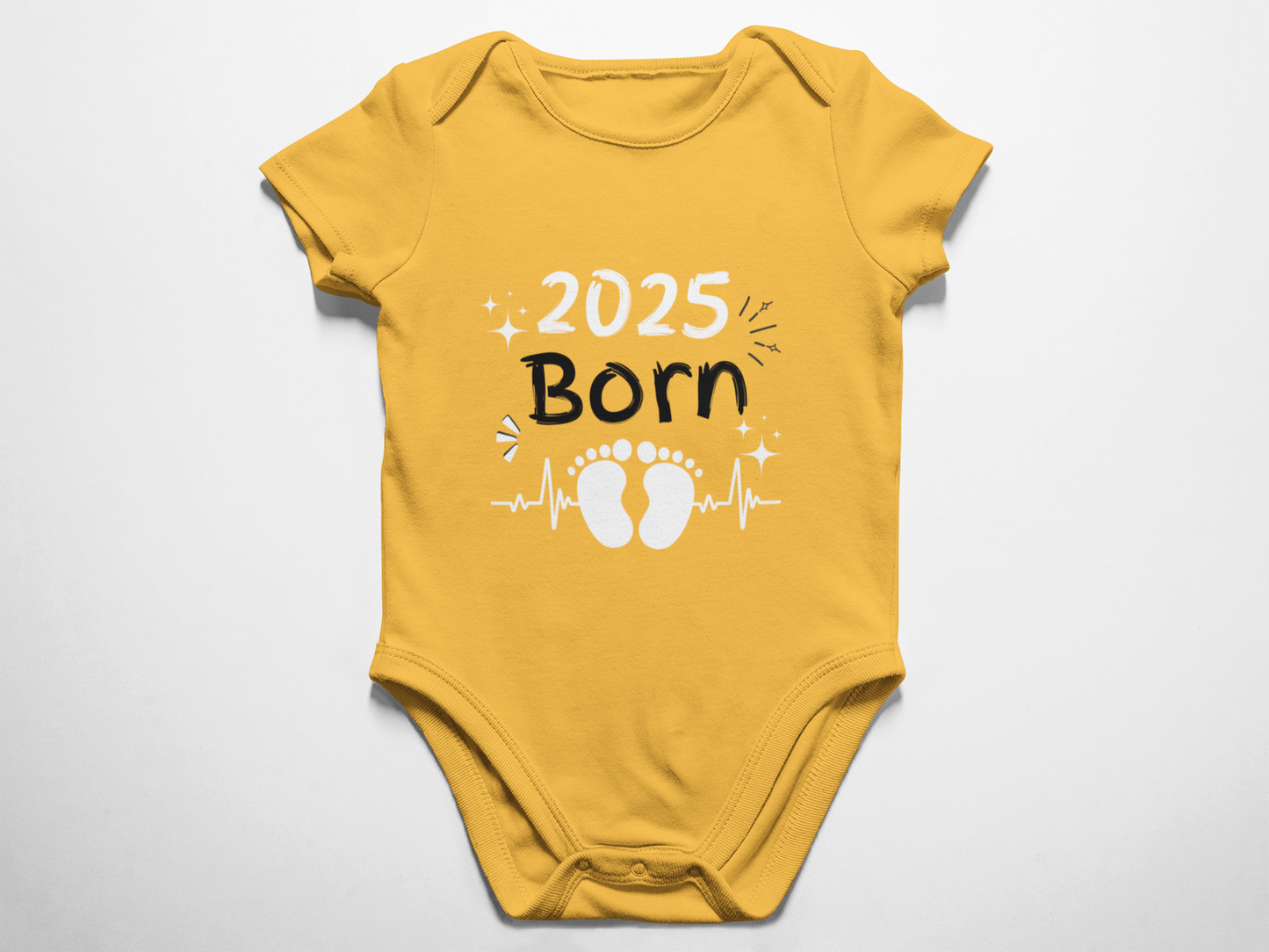 Baby Romper Yellow Born 2025
