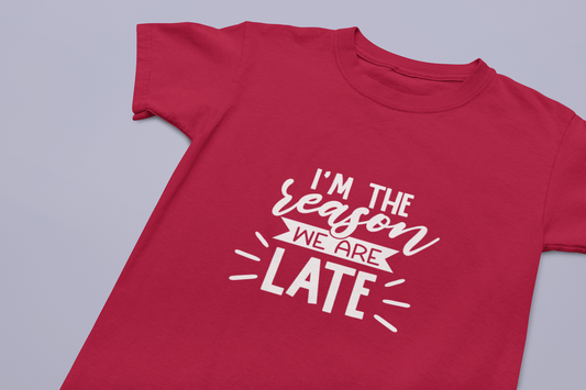 Kids T-shirt We are Late