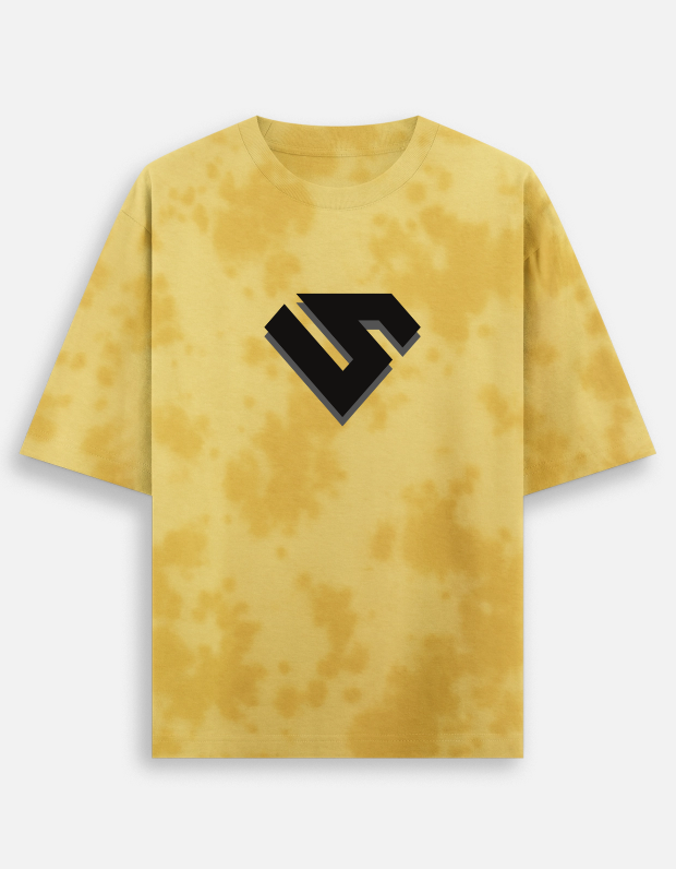 Bold Superman Tie-Dye Oversized Tee