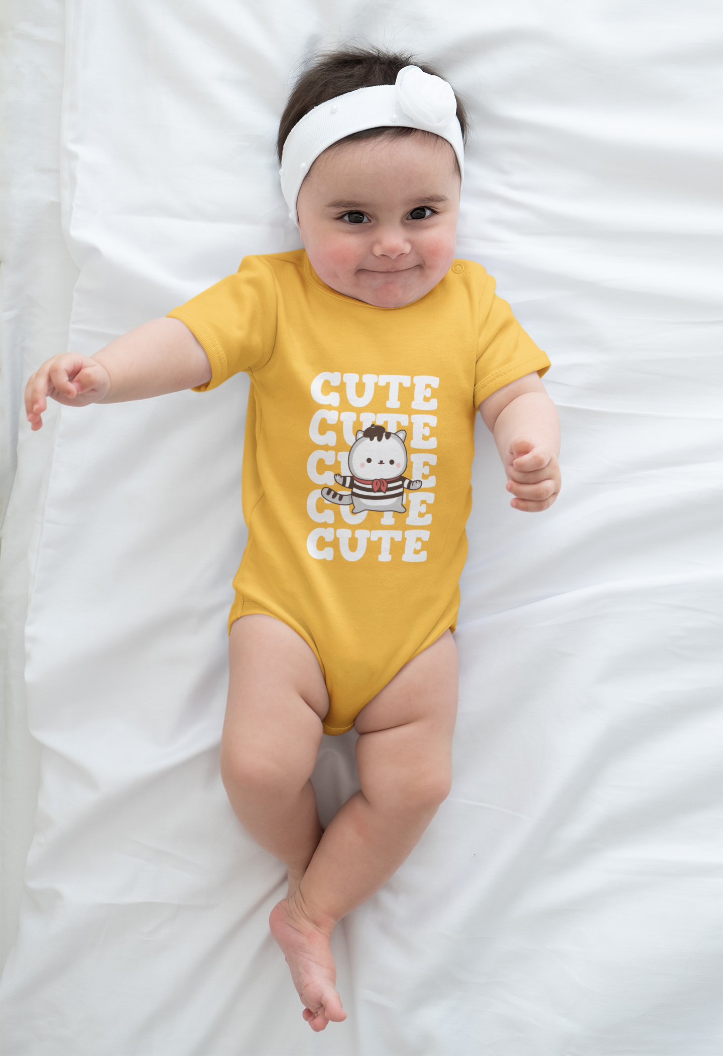 Baby Romper Yellow CUTE