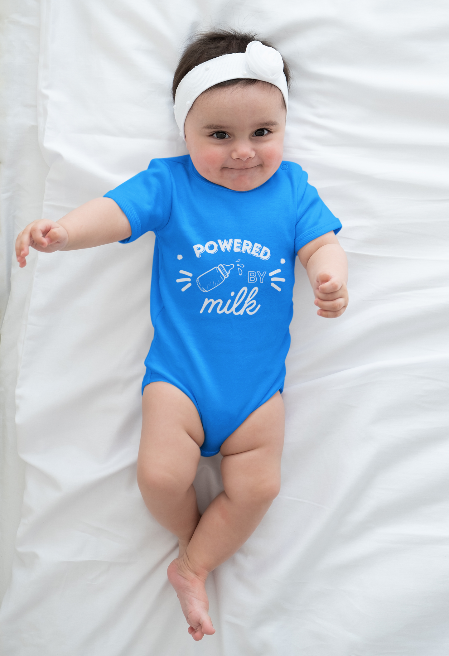 Funny Baby Romper Blue with Hilarious Quotes