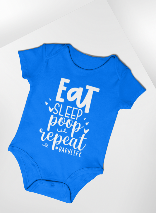Baby Romper Eat Sleep Repeat