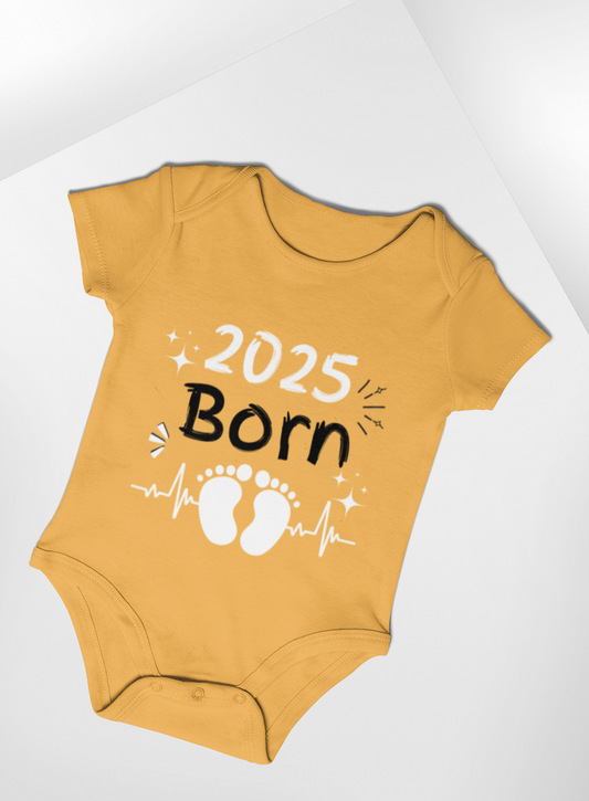 Baby Romper Yellow Born 2025