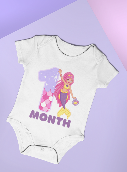 Birthday Month Romper for milestone celebration