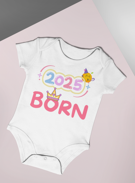 Baby Romper White Born 2025