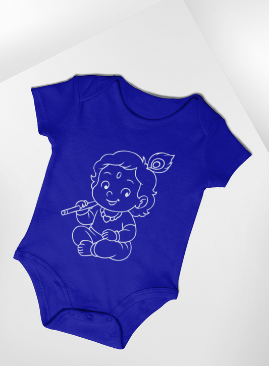 Shree Krishna Cute Baby Romper