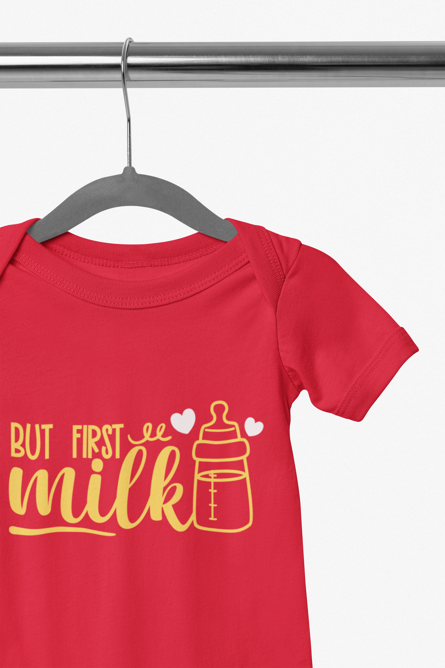 Baby Romper Milk Red