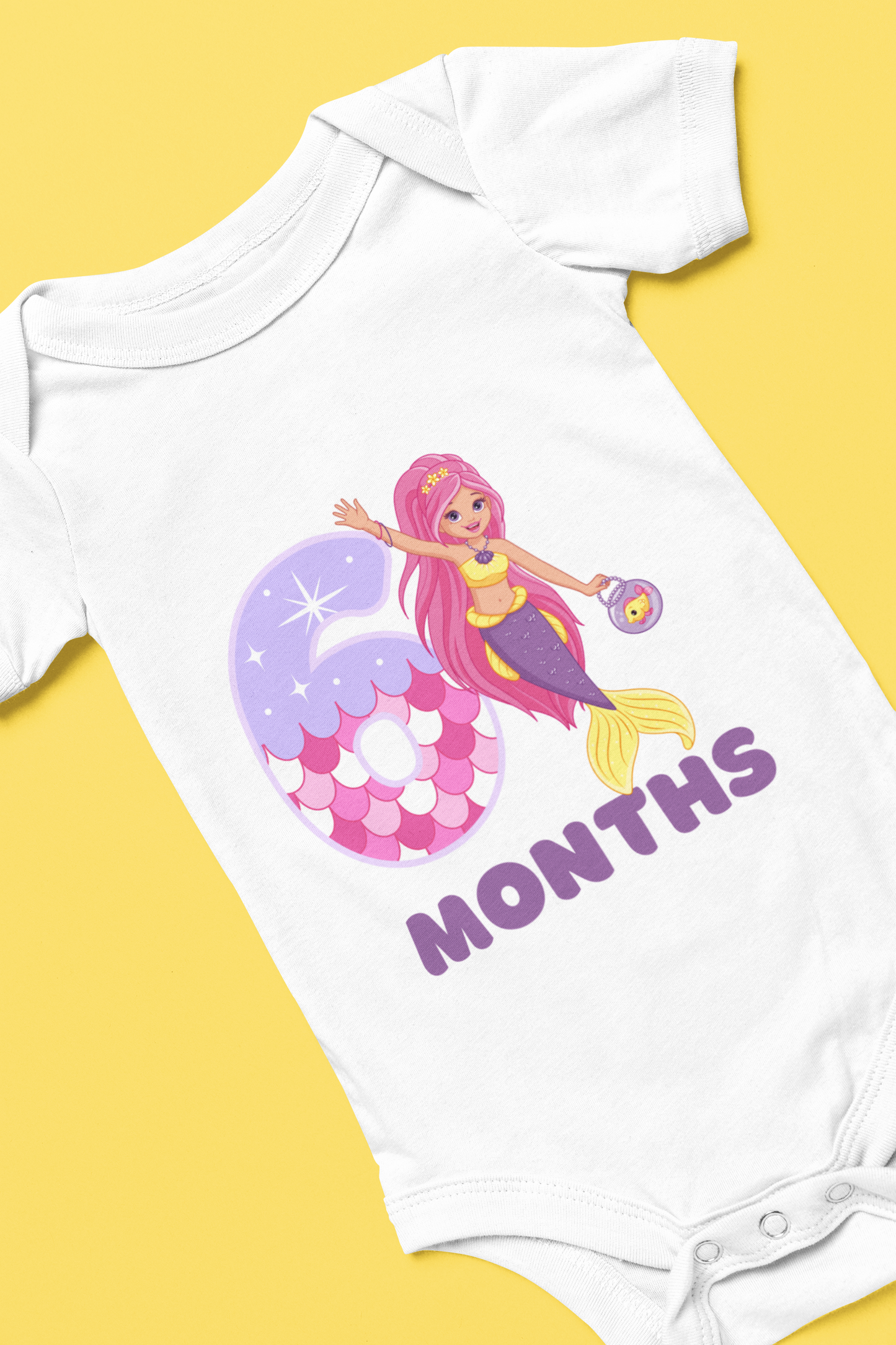 Monthly Birthday Mermaid Special Romper