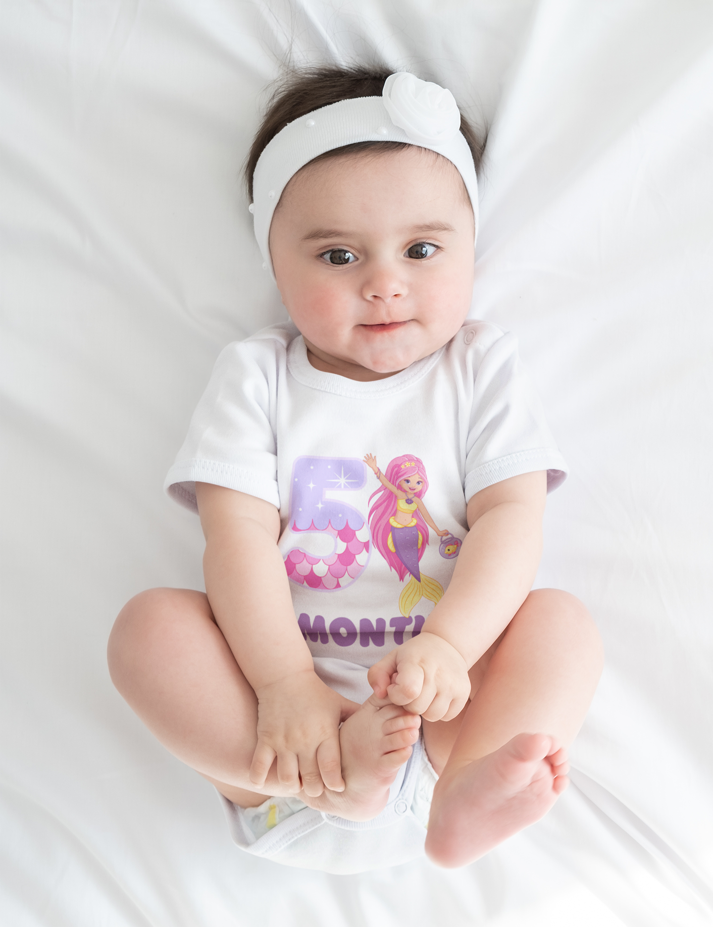 Monthly Birthday Mermaid Special Romper