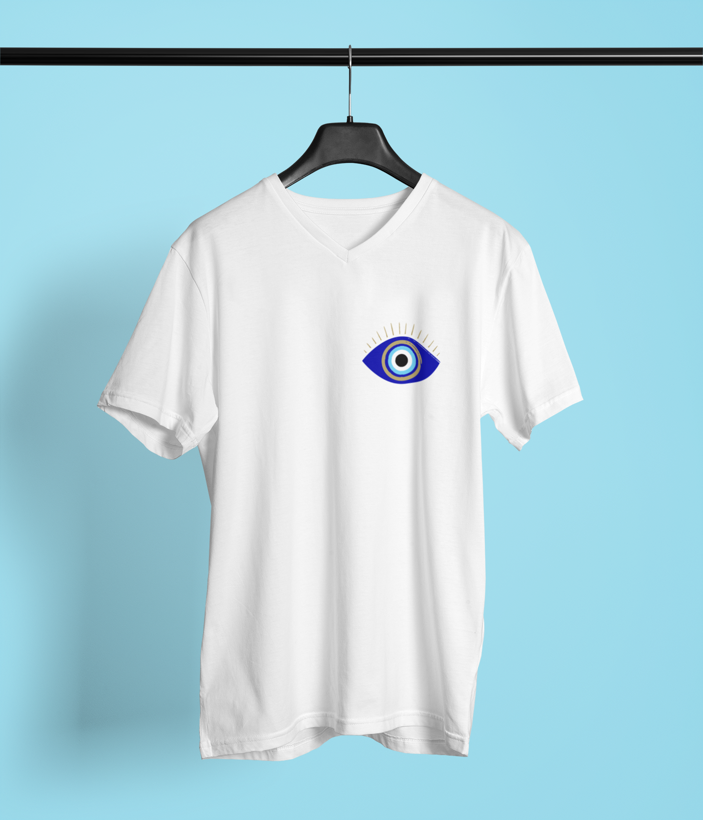 Evil Eye Oversized Graphic Tee – Style Meets Protection