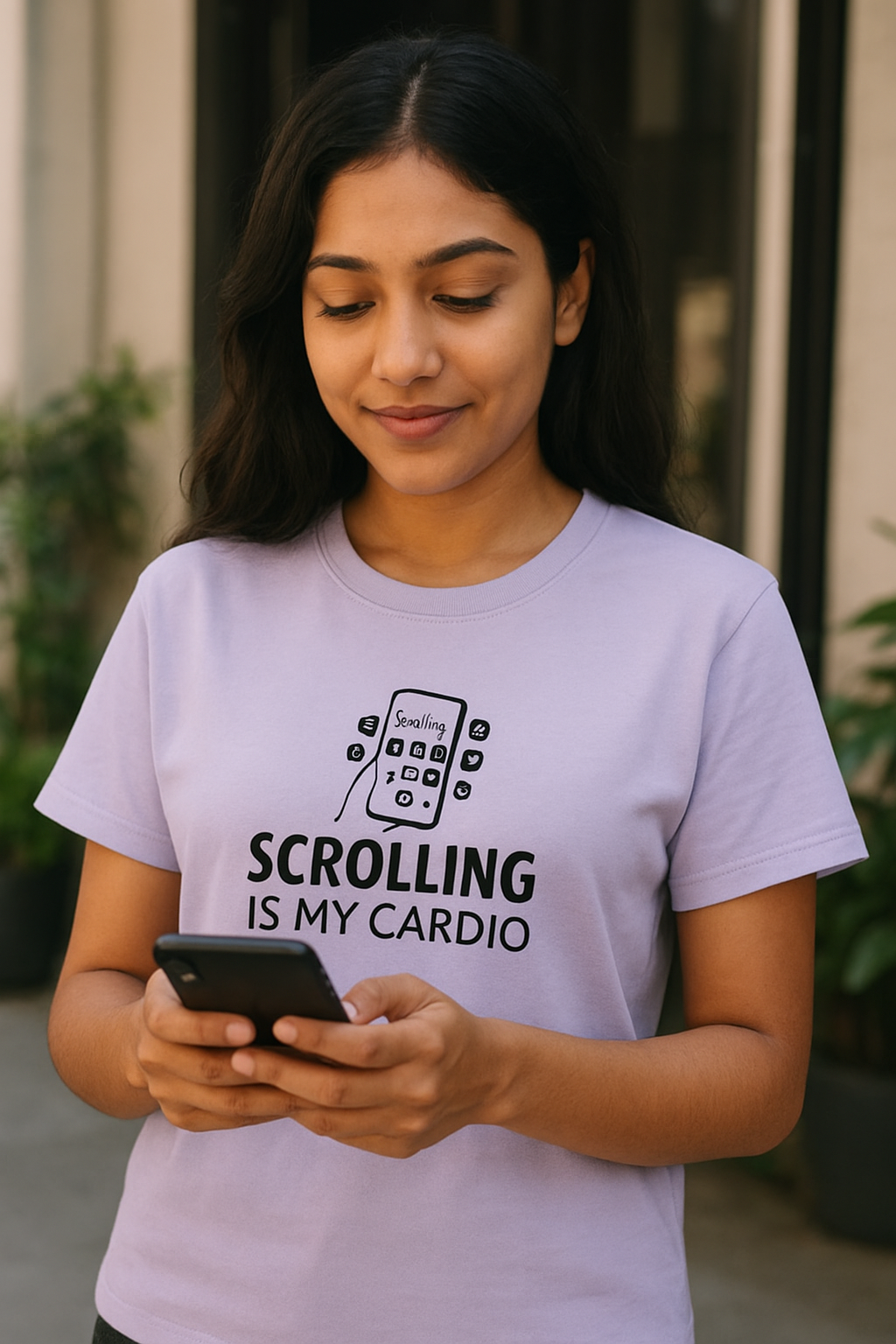 "Scrolling is My Cardio"  Graphic T-shirt