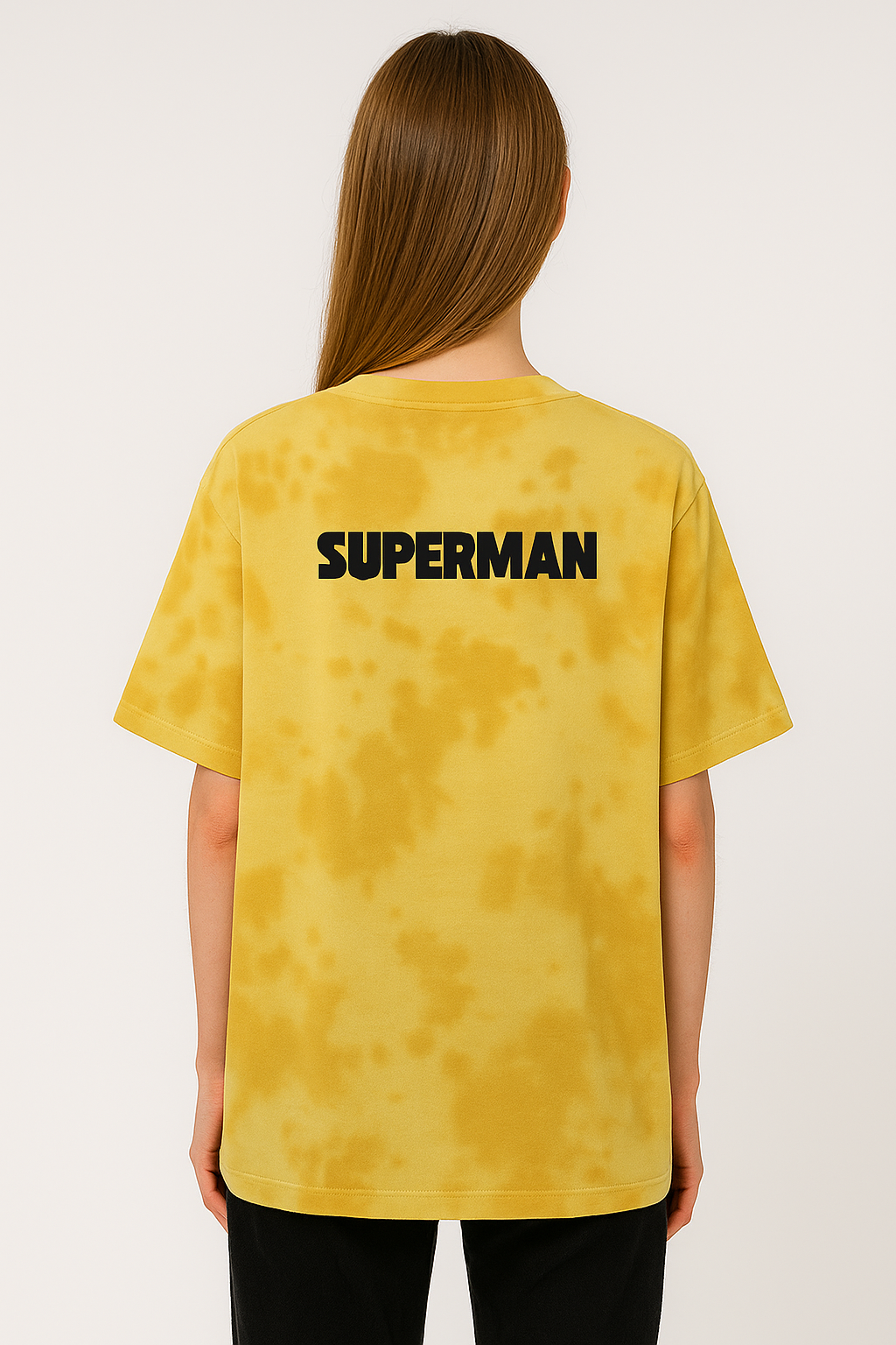 Bold Superman Tie-Dye Oversized Tee