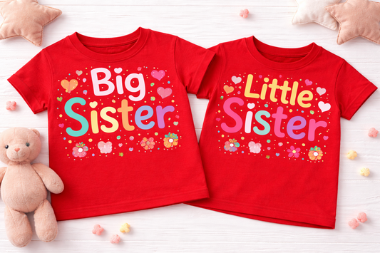 Sibling Sets for big sister and little sister red
