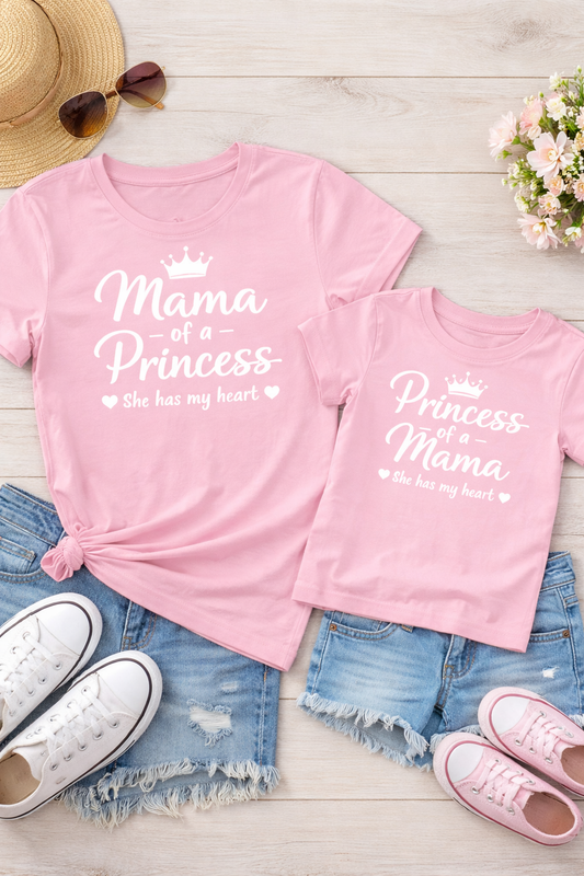 Mama & Baby Girl Matching T-Shirt Combo
