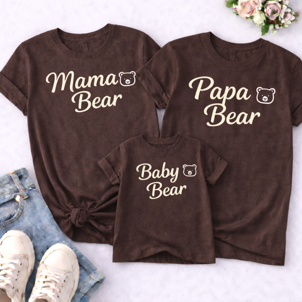 Bear Family Matching T-Shirt Combo