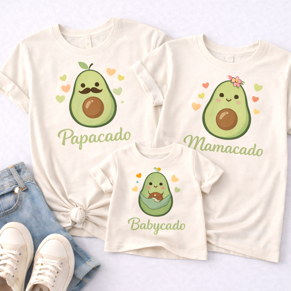 Avocado Family Matching T-Shirt Combo
