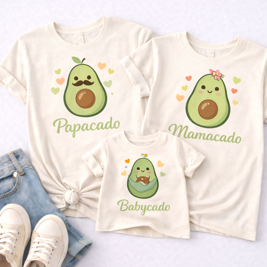 Avocado Family Matching T-Shirt Combo