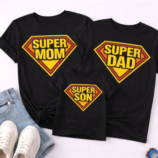 Super Family  Matching T-Shirt Combo