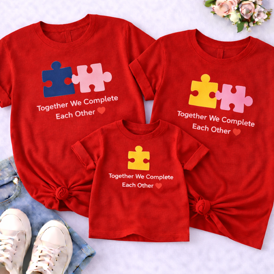 Puzzle Family Matching T-Shirt Combo