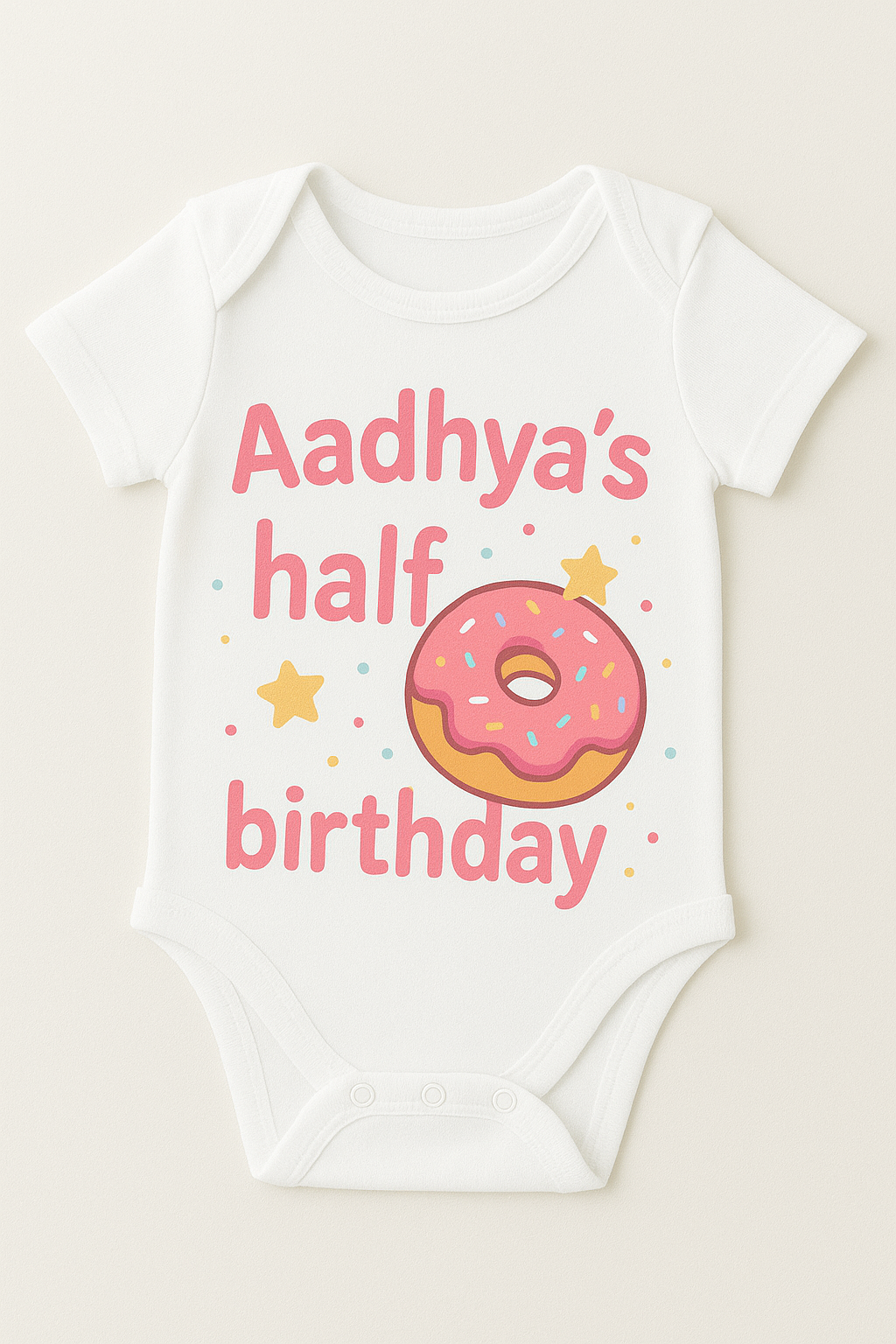 Baby flowers Birthday Month Romper