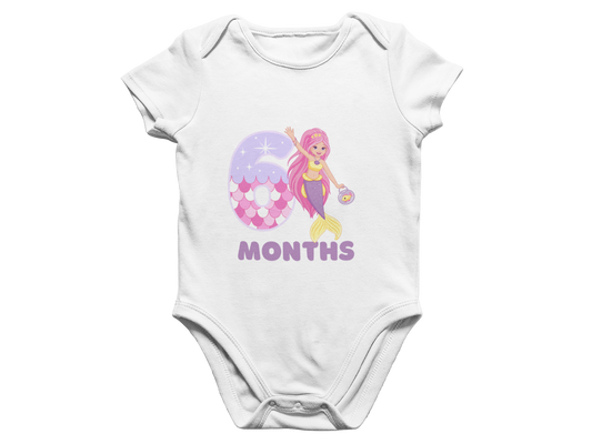 Monthly Birthday Mermaid Special Romper