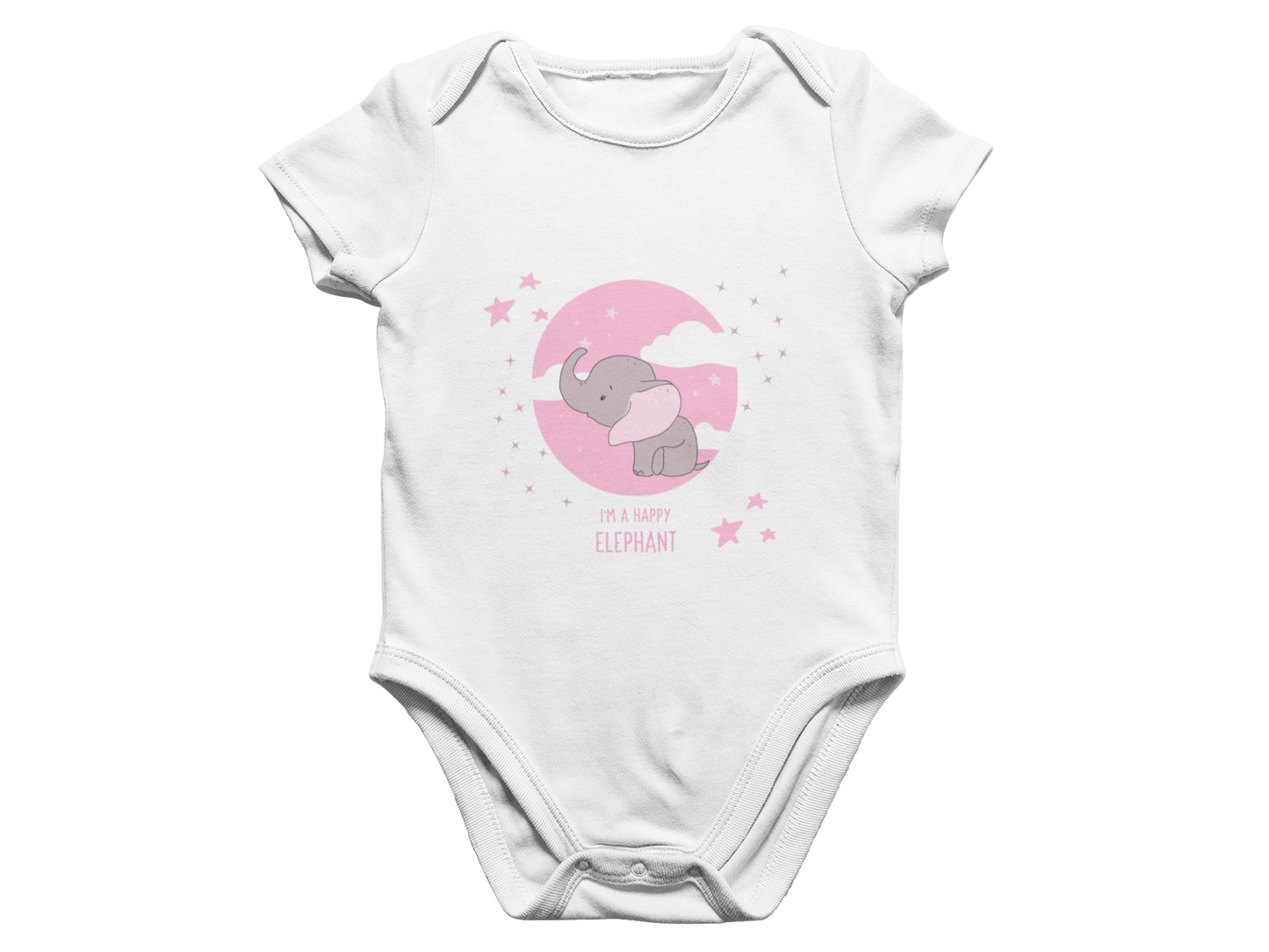 Baby Romper Blue Elephant