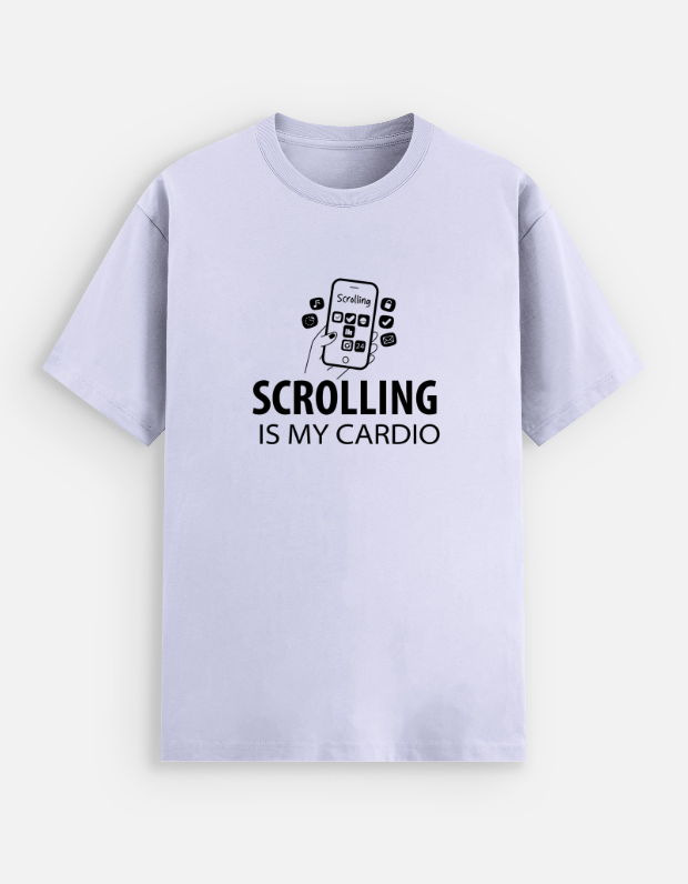 "Scrolling is My Cardio"  Graphic T-shirt