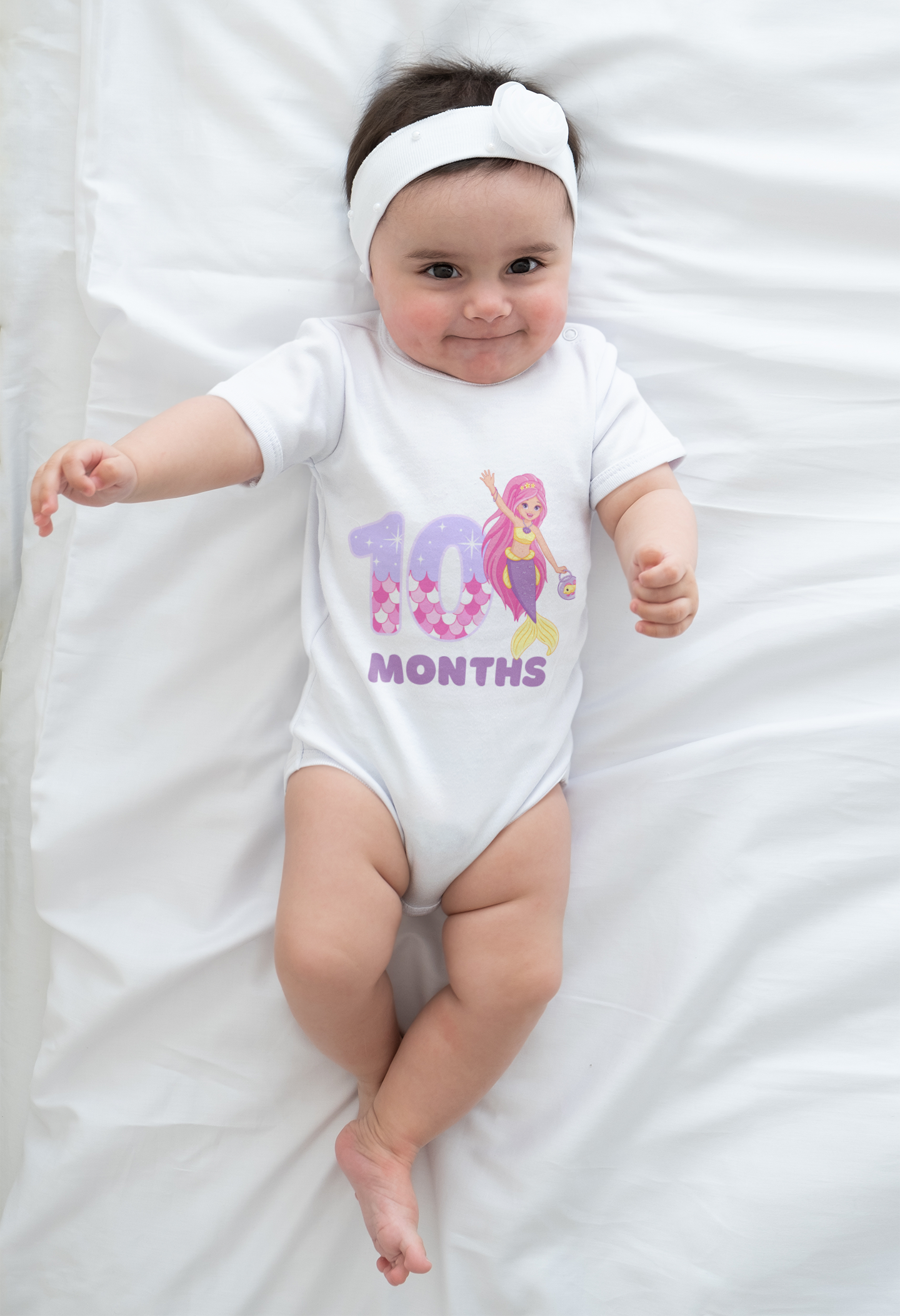 Monthly Birthday Mermaid Special Romper