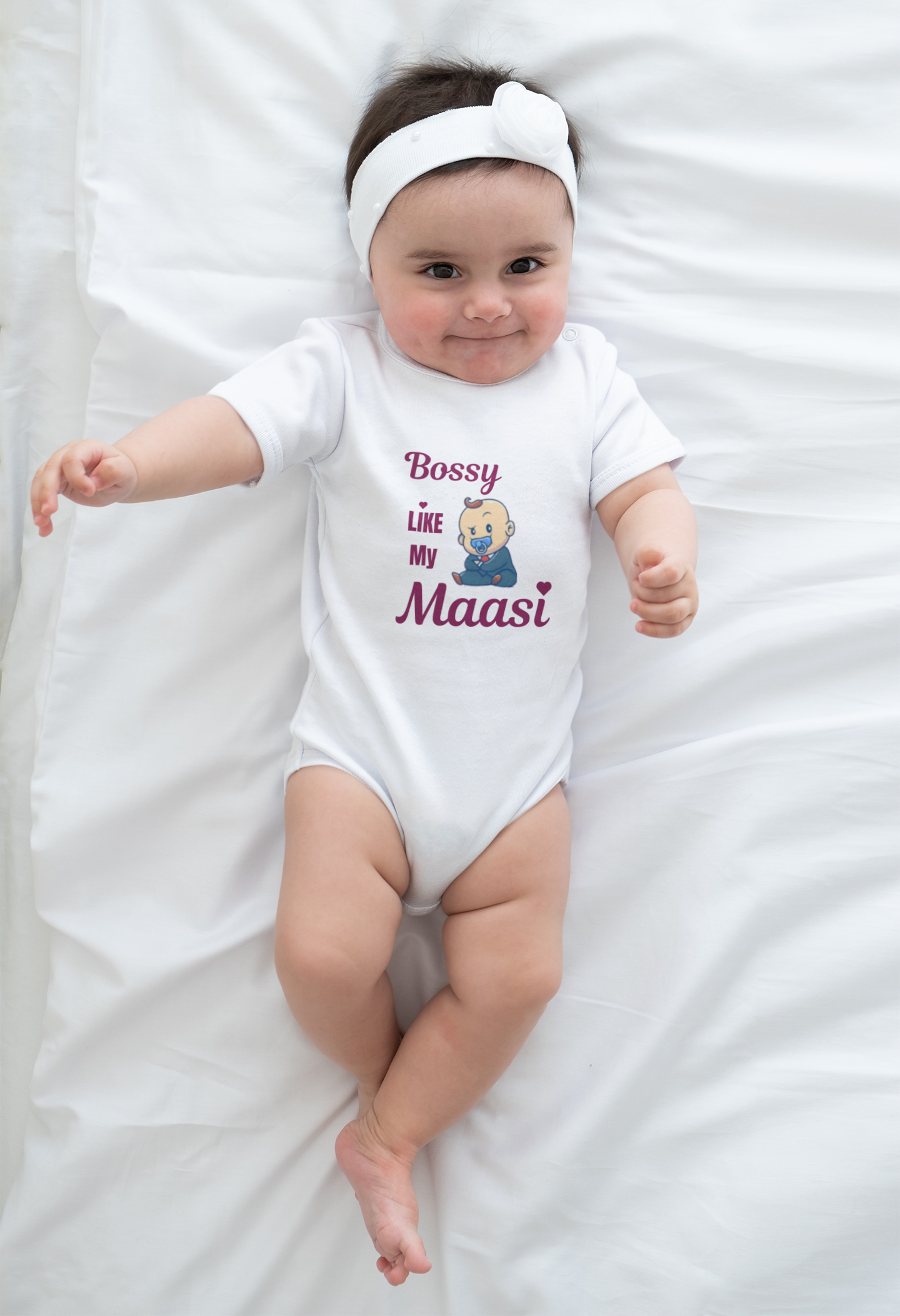 Baby Romper Bossy like my Maasi