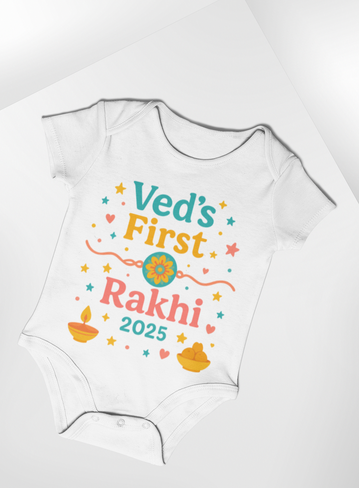 My first Rakhi Customized with Name