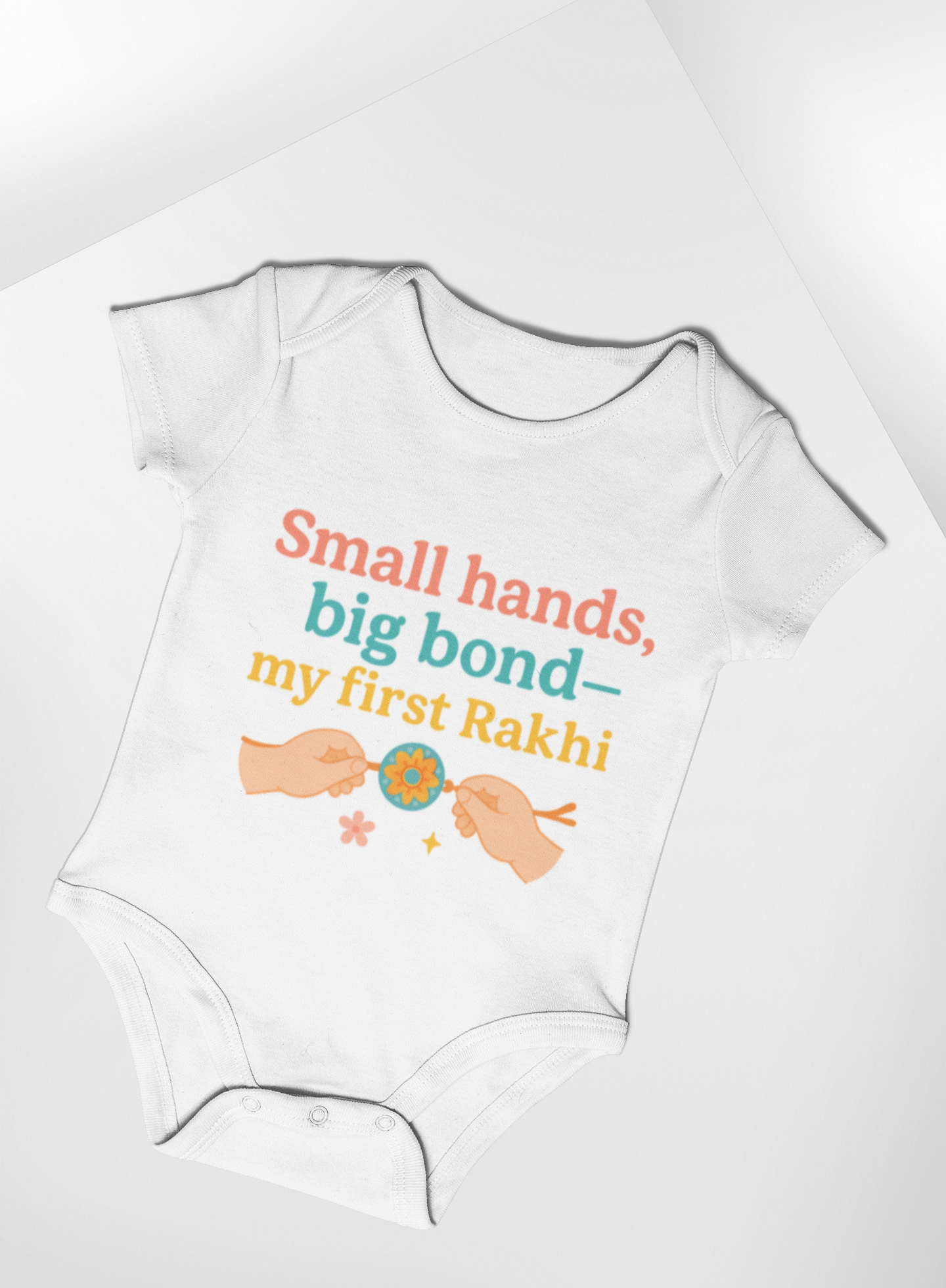 My first Rakhi Baby Romper