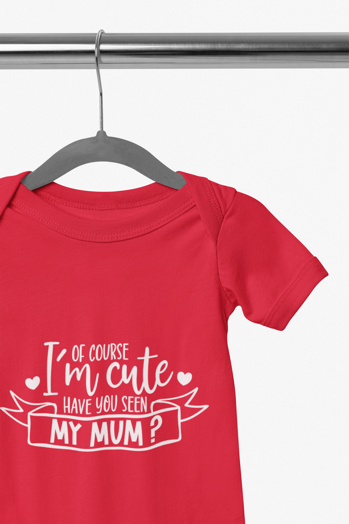 Funny Red Baby Romper with Hilarious Quotes