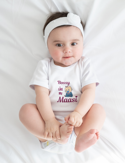 Baby Romper Bossy like my Maasi