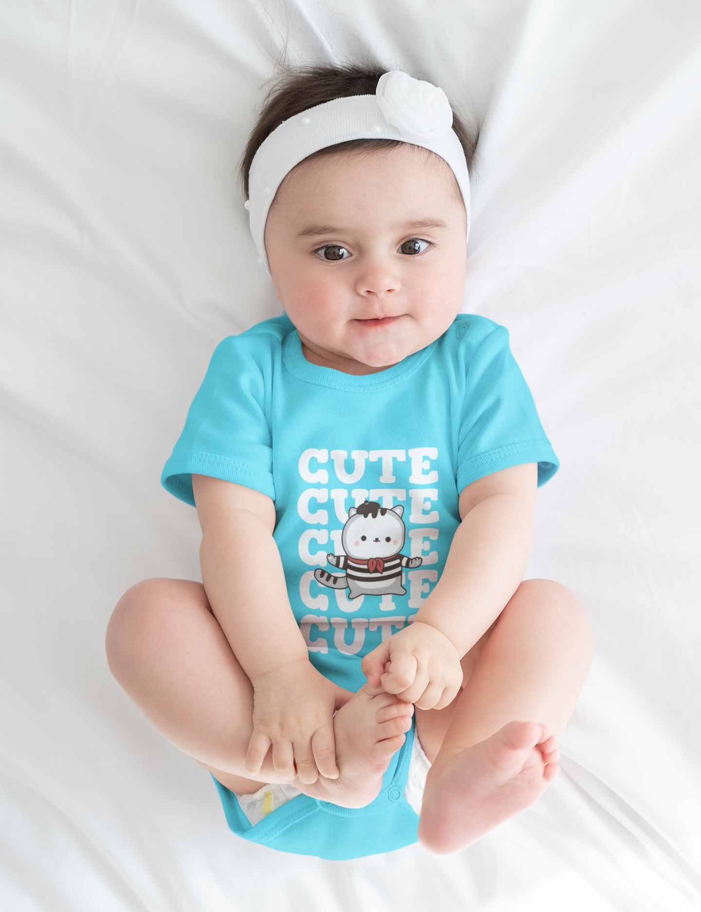Baby Romper Blue CUTE