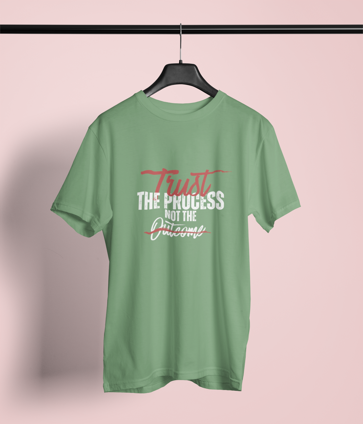 Jade Green “Trust the Process” Motivational Quote T-Shirt – Unisex Casual Tee
